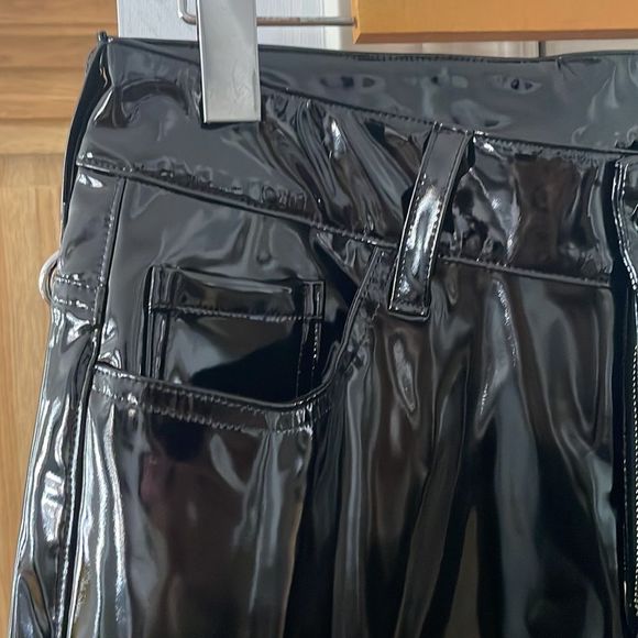 Simon Miller wide leg patent faux leather zip up pants - Picture 11 of 15